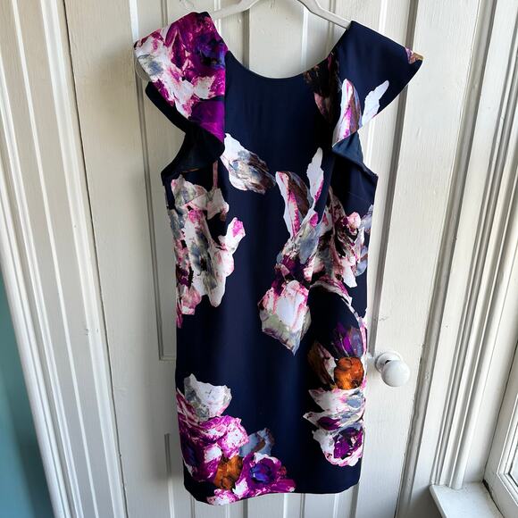 Trina Turk Jasey Ruffle Cap Sleeve Dress - Picture 2 of 7